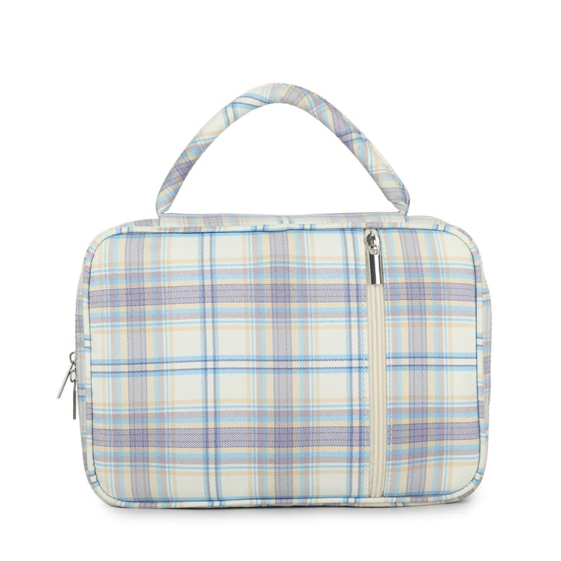 Three-Layer Striped Polyester Cosmetic Bag Aluminum Foil Thickened Insulation Bag With Lunch Bag  Carriers Bible Bag with Logo