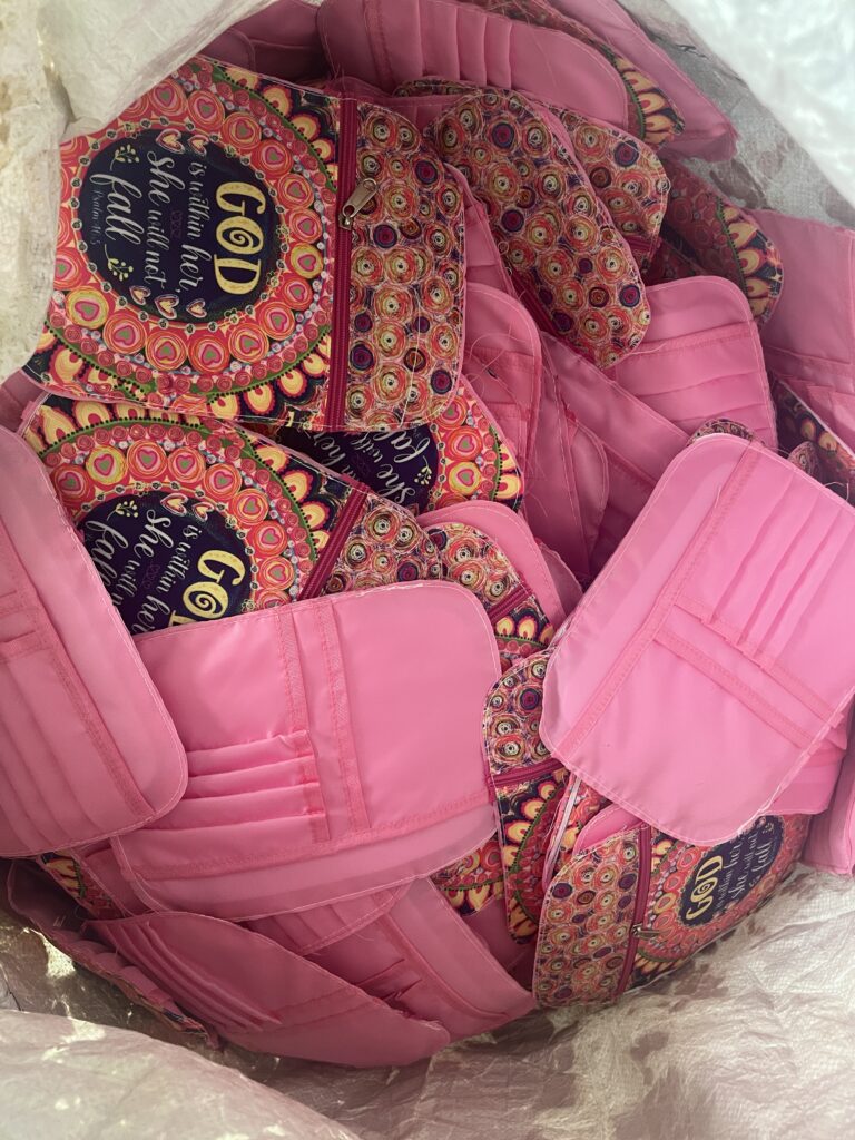 Colorful digital-print Bible cases with organizer interiors in bulk production