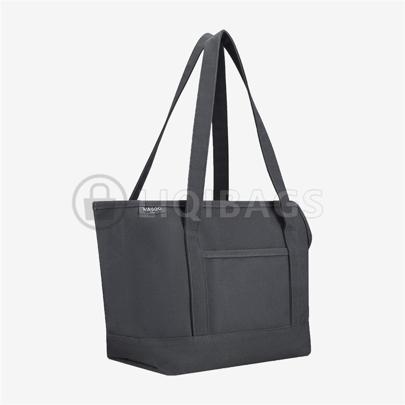 Structured small dog carrier sling with shoulder straps
