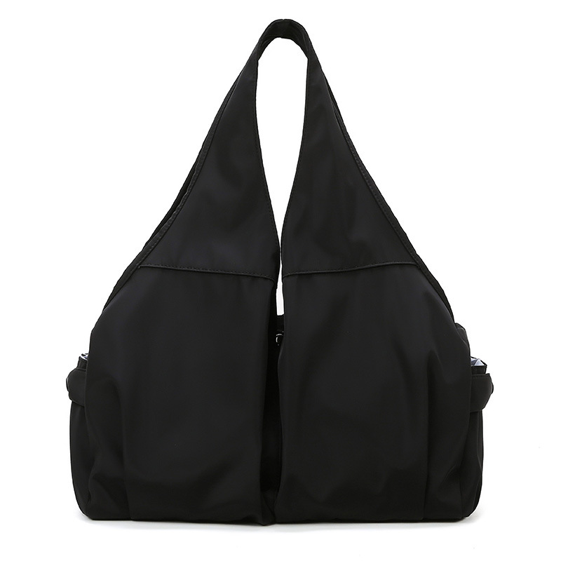 Custom waterproof yoga gym shoulder bag in black