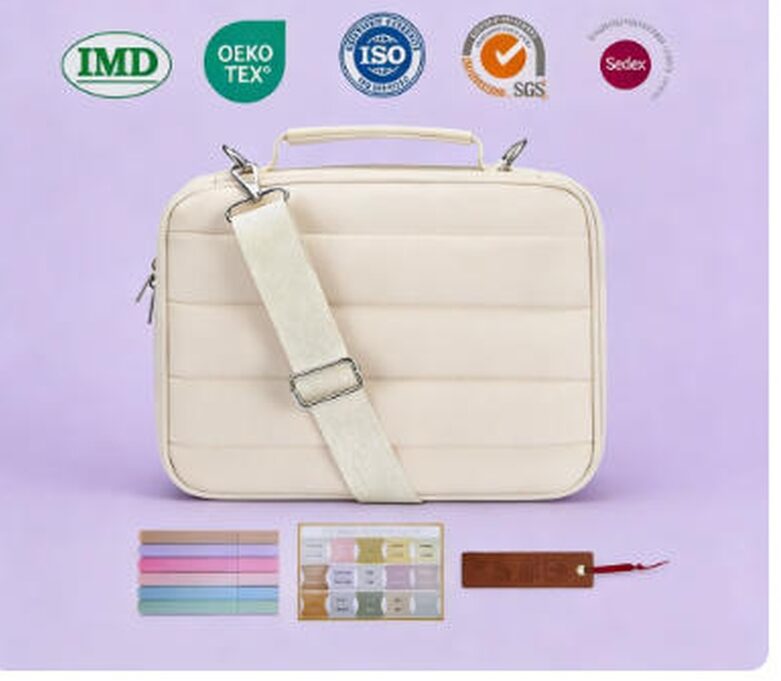 Padded Bible Carrying Case with Wide Shoulder Strap front view