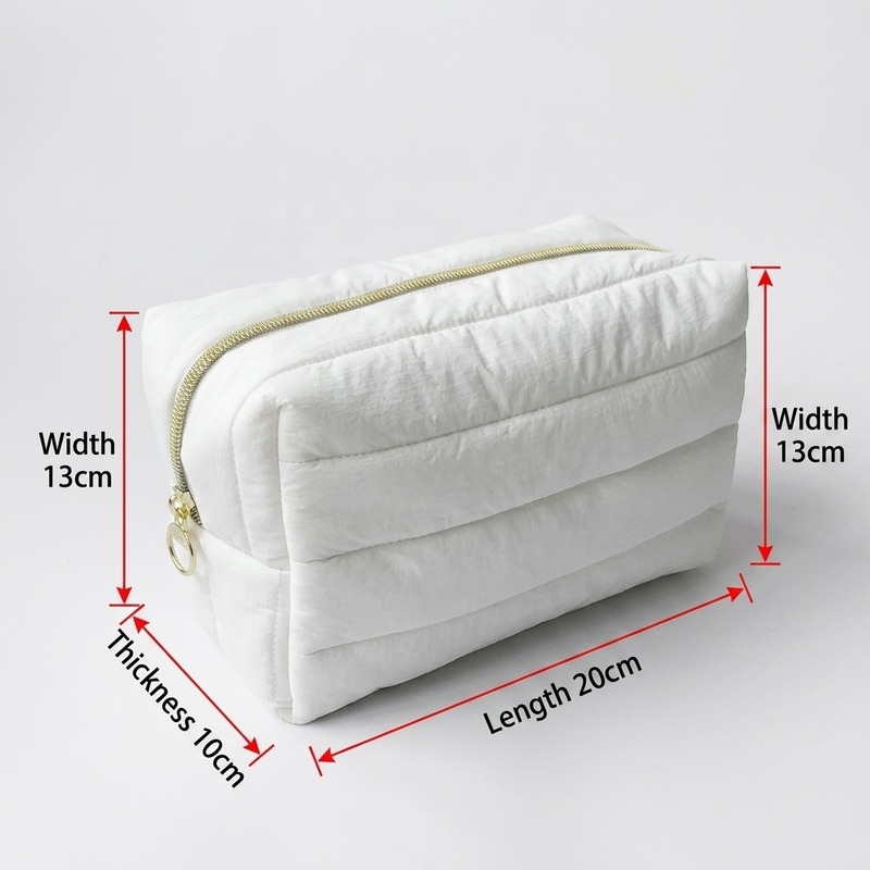Custom Nylon Large Capacity Cosmetic Bag with Water Resistant product view 2
