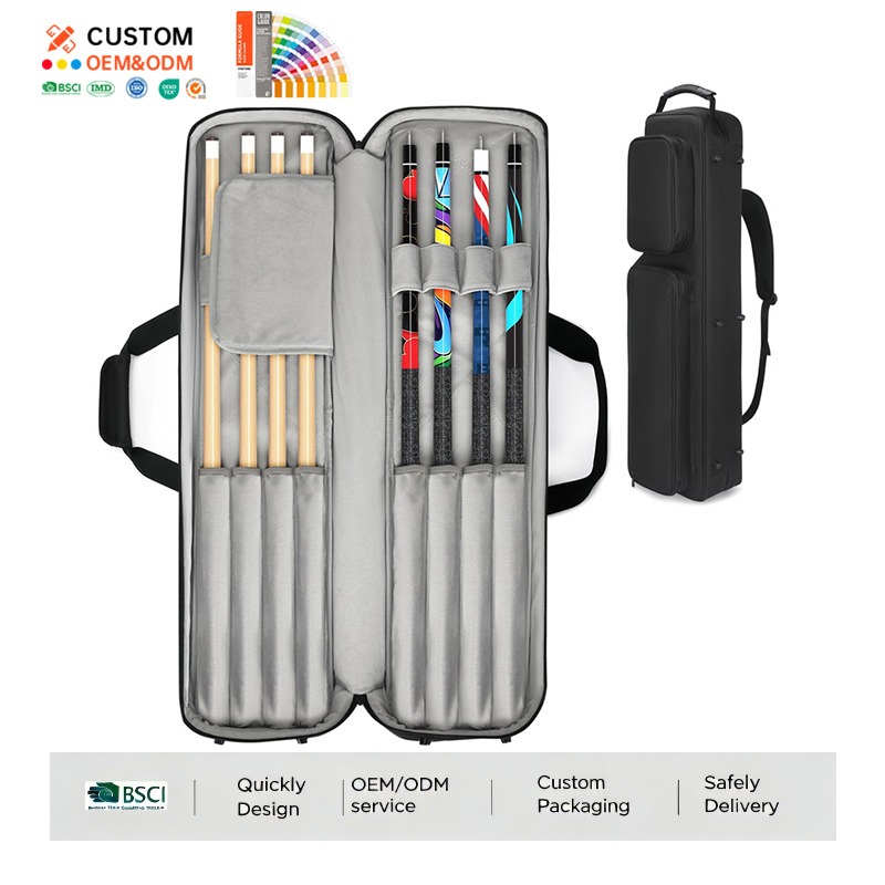 Custom Oxford Snooker Cue Tote Bag front view