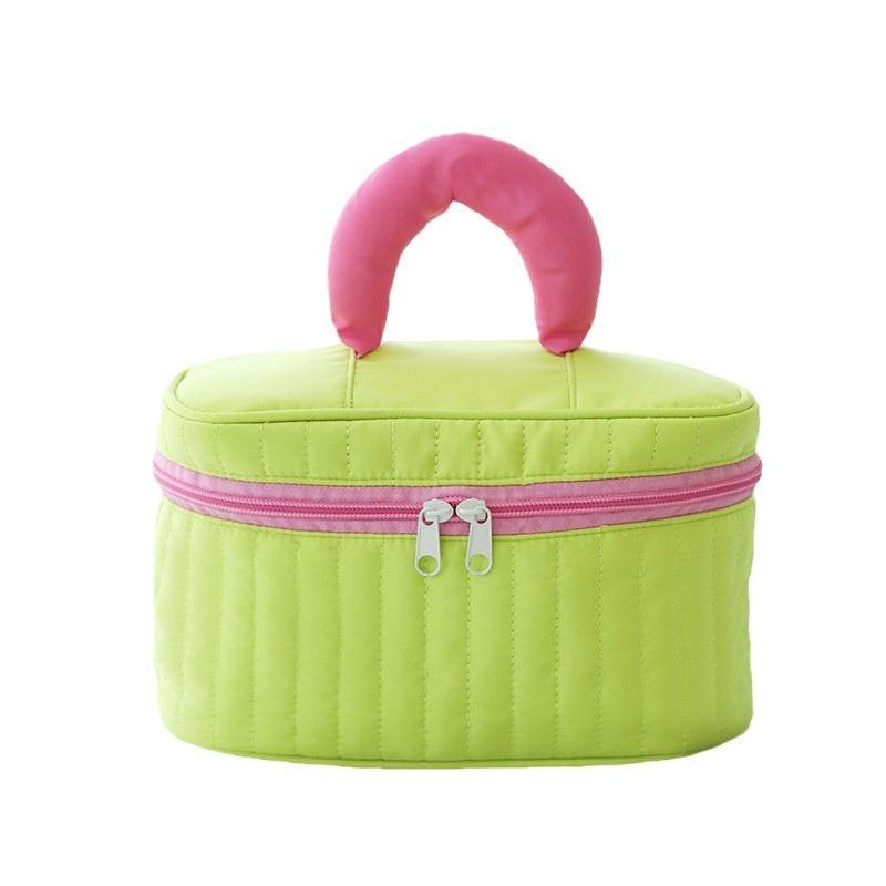 Custom Colorful Large Capacity Makeup Handbag with Zipper product view 1