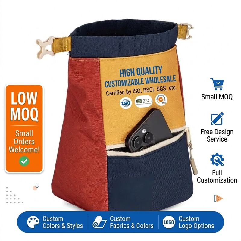 12-magnetic-bouldering-chalk-bag-01 Custom Magnetic Bouldering Chalk Bag front view