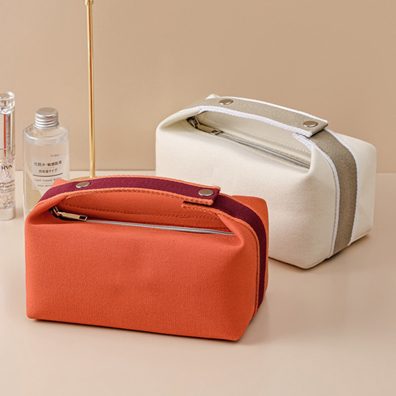Custom Canvas Large Capacity Toiletry Bag with Travel product view 1