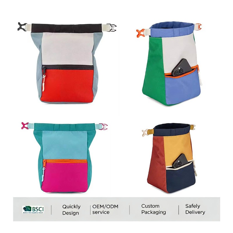 Custom Waterproof Climbing Chalk Pouch front view