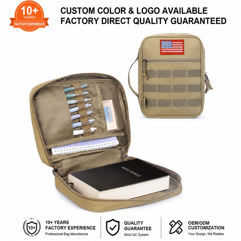 Tactical Bible Book Purse Cover front view