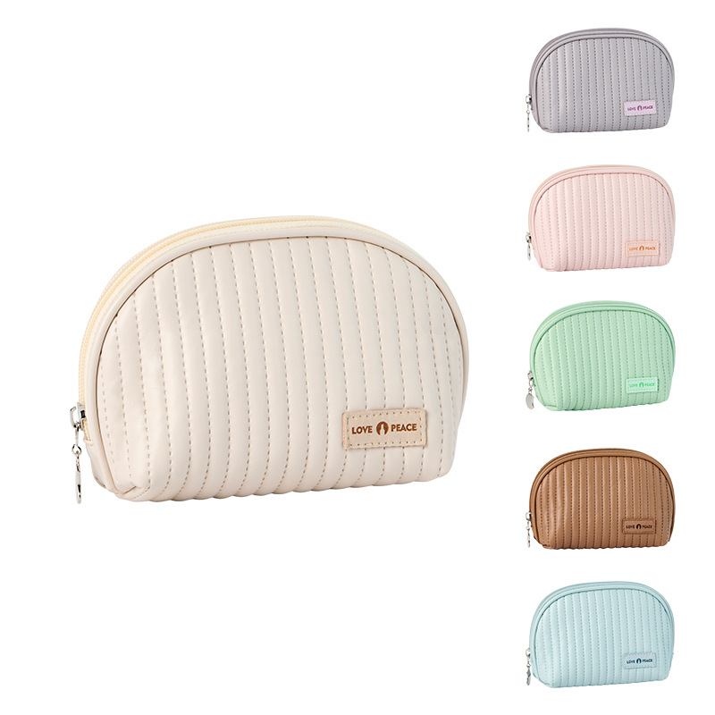 Custom Quilted Makeup Bag with Zipper product view 1