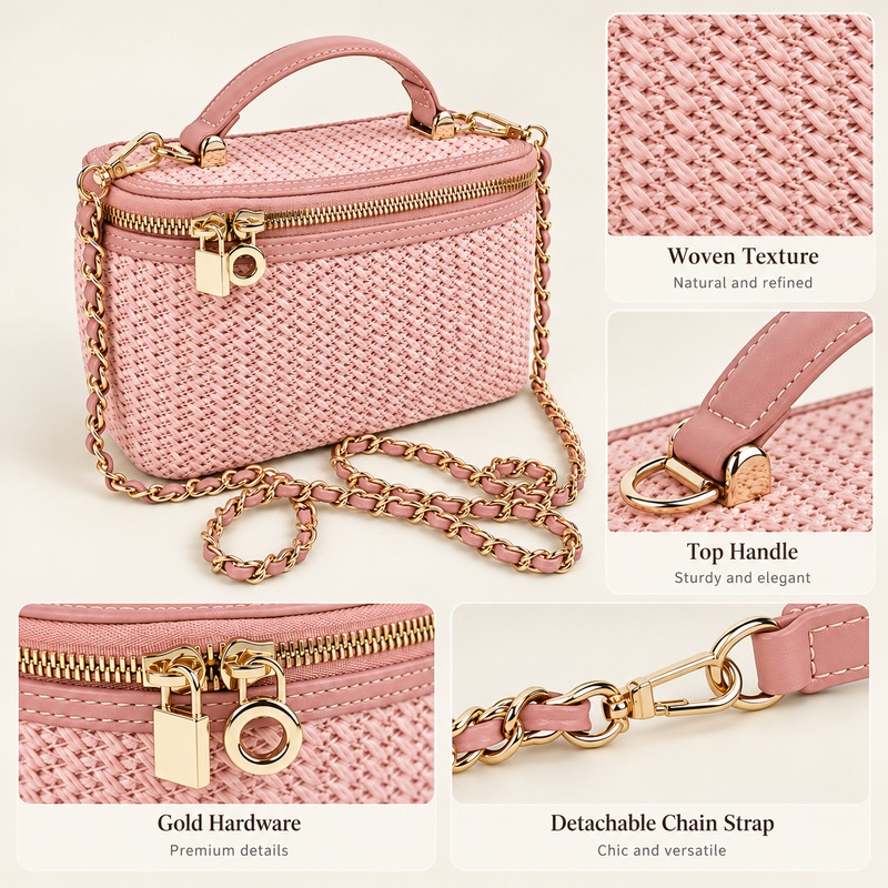 Custom Top Handle Cosmetic Case product view 2