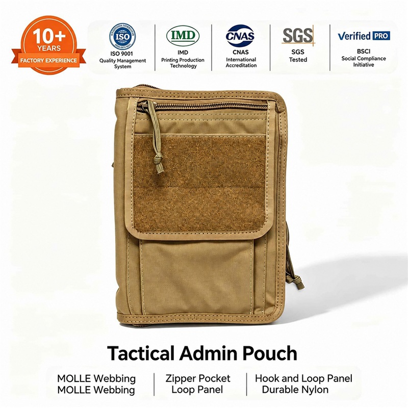 Tactical Lockable Zipper Book Bible Cover front view