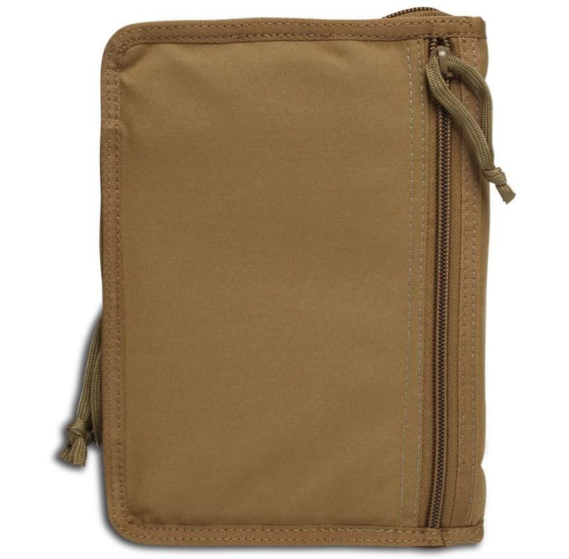 Tactical Lockable Zipper Book Bible Cover angled view