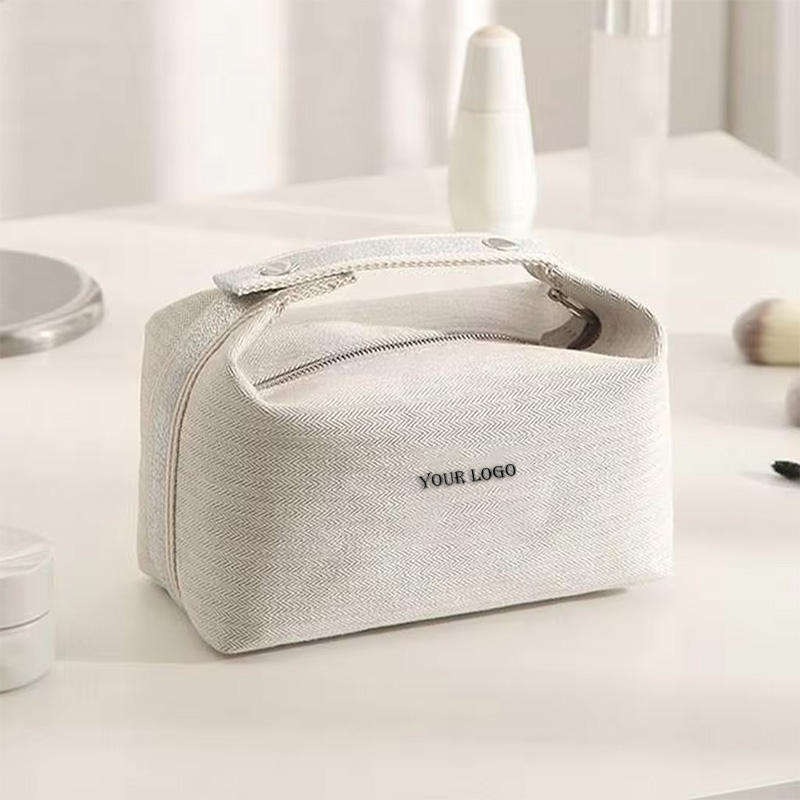 Custom Canvas Travel Makeup Bag product view 1