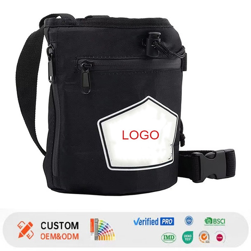 Custom Ripstop Waterproof Bouldering Chalk Bag front view