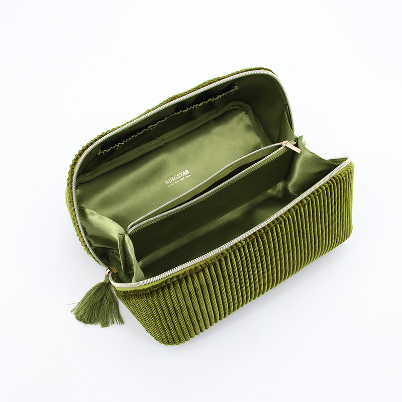 Custom Velvet Travel Toiletry Bag product view 1