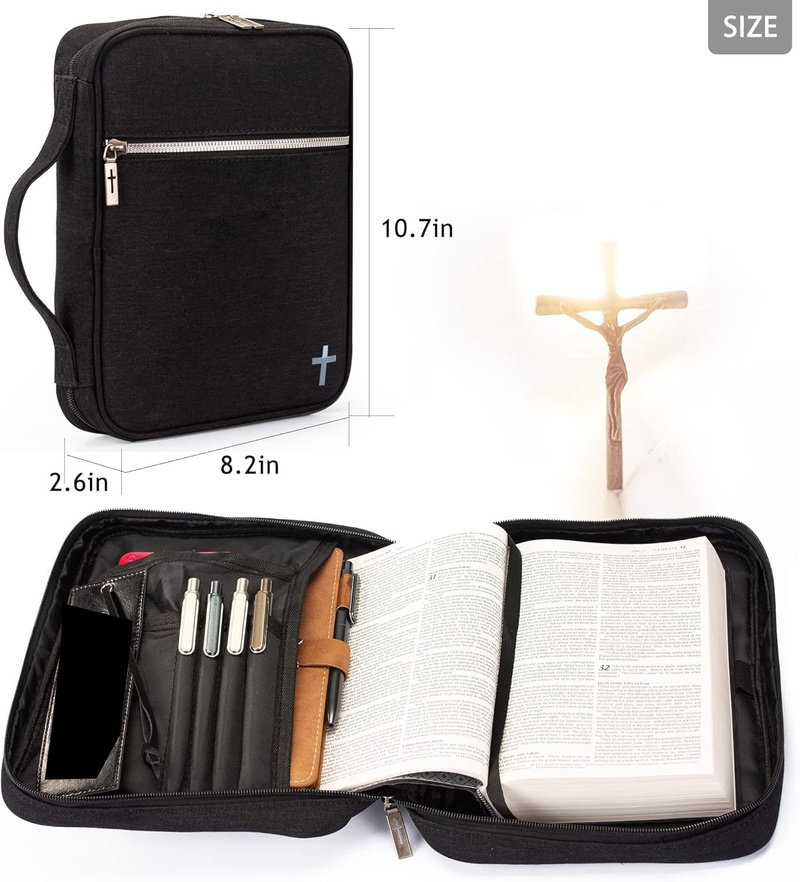 Bible Covers Leather Bookmark angled view