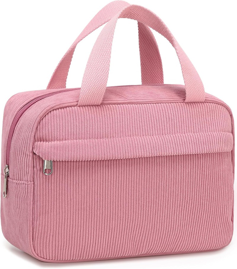 Custom Corduroy Girls Travel Toiletry Bag product view 1