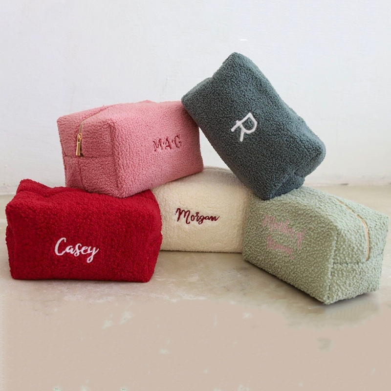 Custom Travel Cosmetic Pouch with Embroidered product view 1