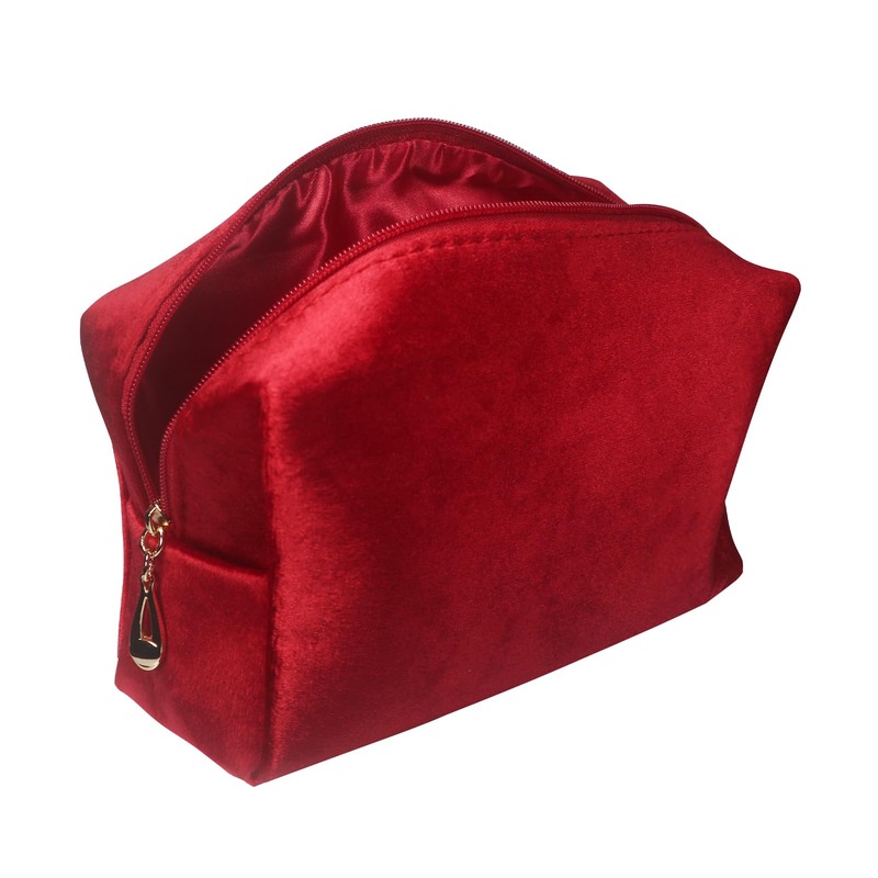 Custom Velvet Travel Toiletry Bag product view 1