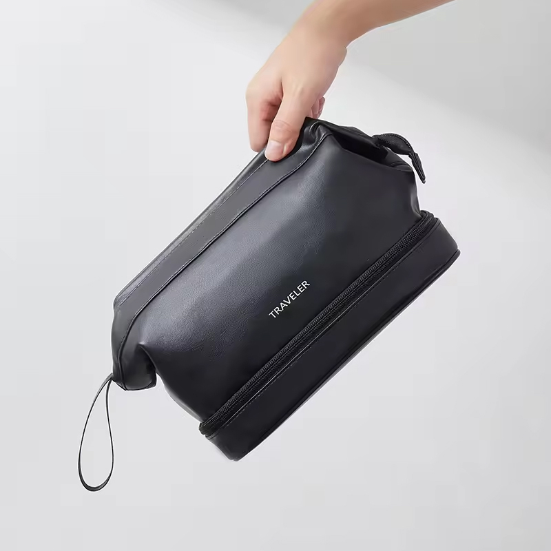 Custom PU Leather Travel Cosmetic Pouch product view 2