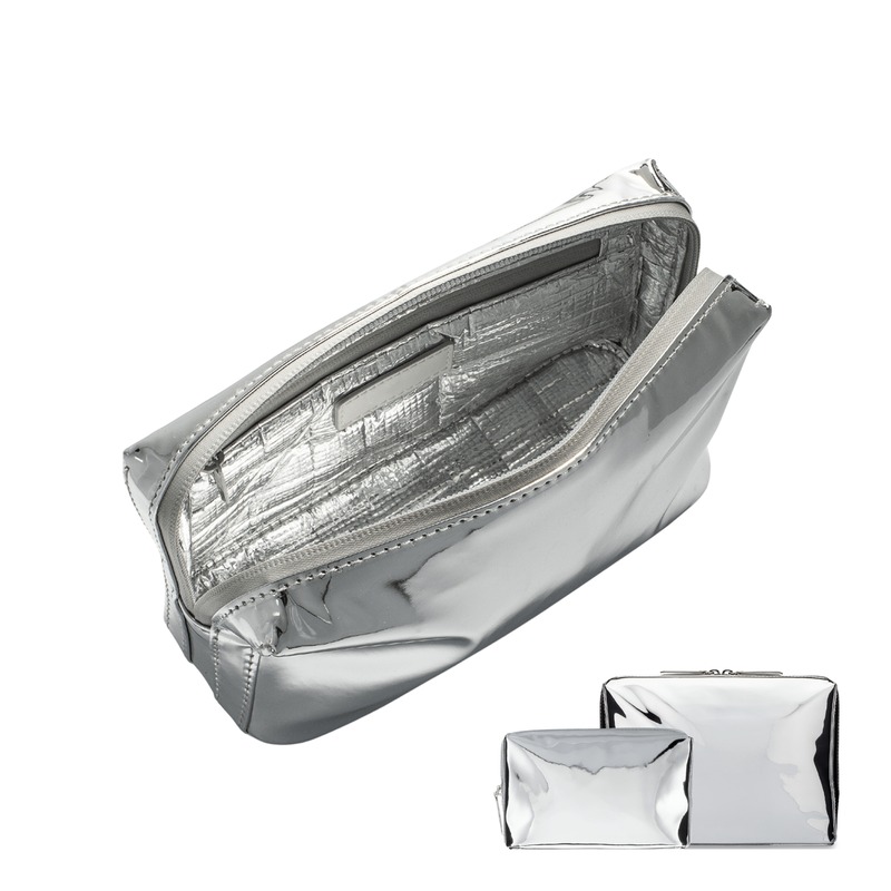 Custom Vegan Leather Waterproof Cosmetic Pouch with Travel product view 1