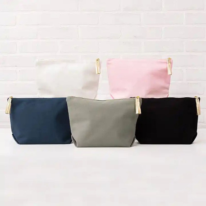 Custom Canvas Zipper Cosmetic Pouch product view 2