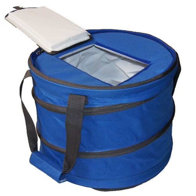 Custom Foldable Round Pop-Up PEVA Cooler Bag - product view 1
