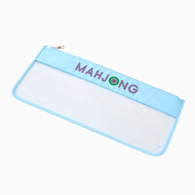 custom embroidered mahjong tile storage bag embroidered lettering/design — product view 02