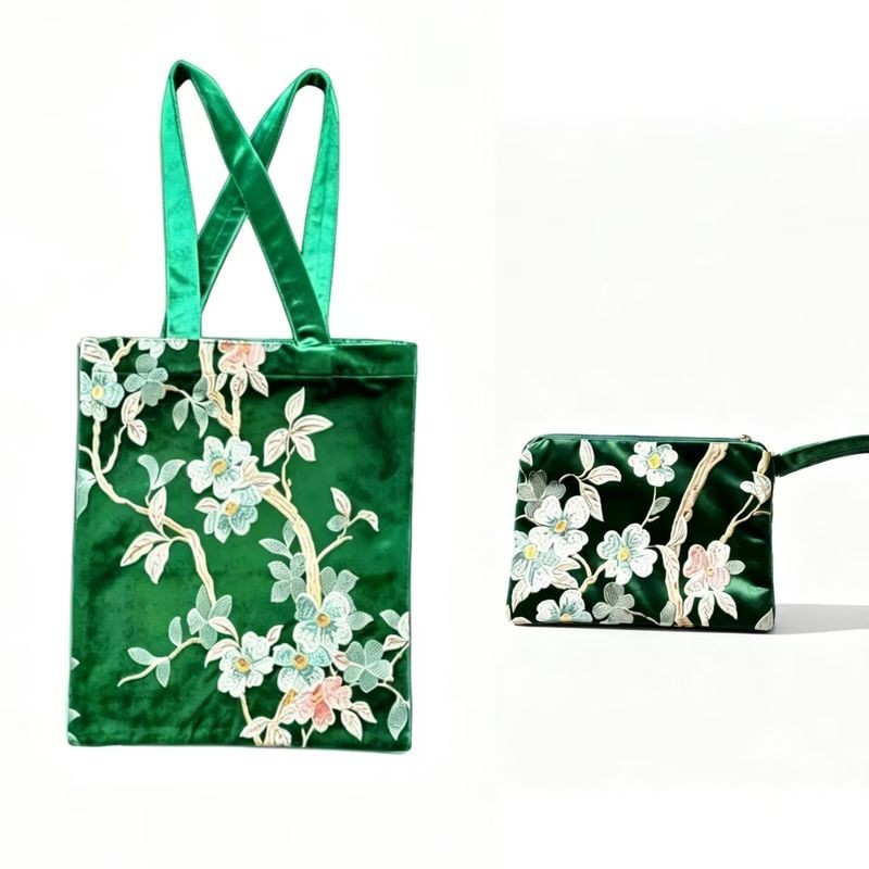 custom microfiber velvet mahjong storage bag the silhouette and details shown in the supplied images — product view 02