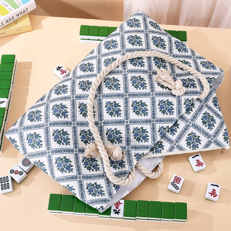 custom extra large mahjong rack carry bag for club and travel the silhouette and details shown in the supplied images — product view 01