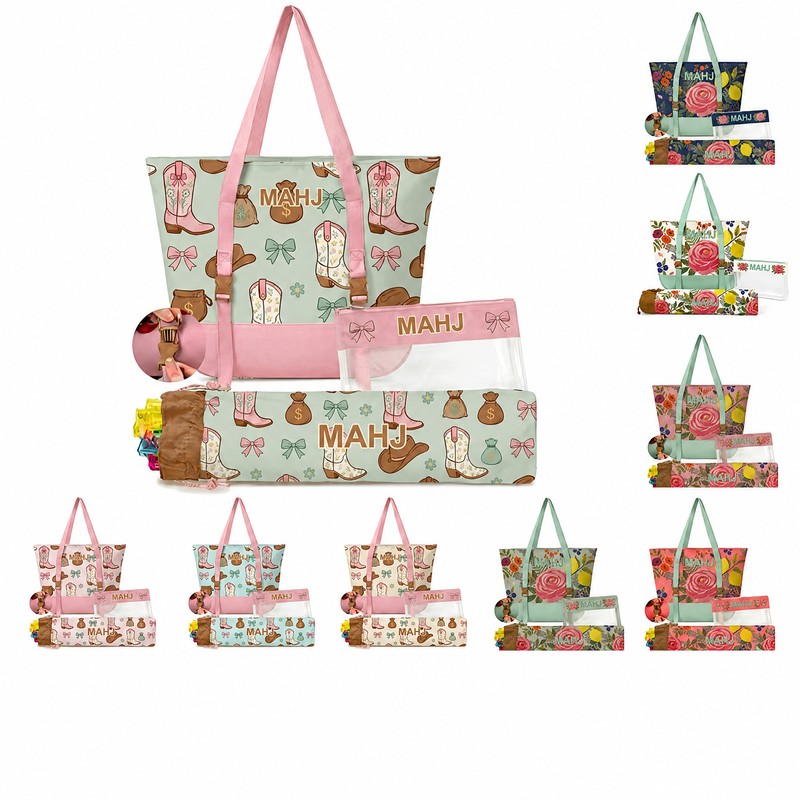custom mahjong rack carrying bag for dust-free storage the silhouette and details shown in the supplied images — product view 01