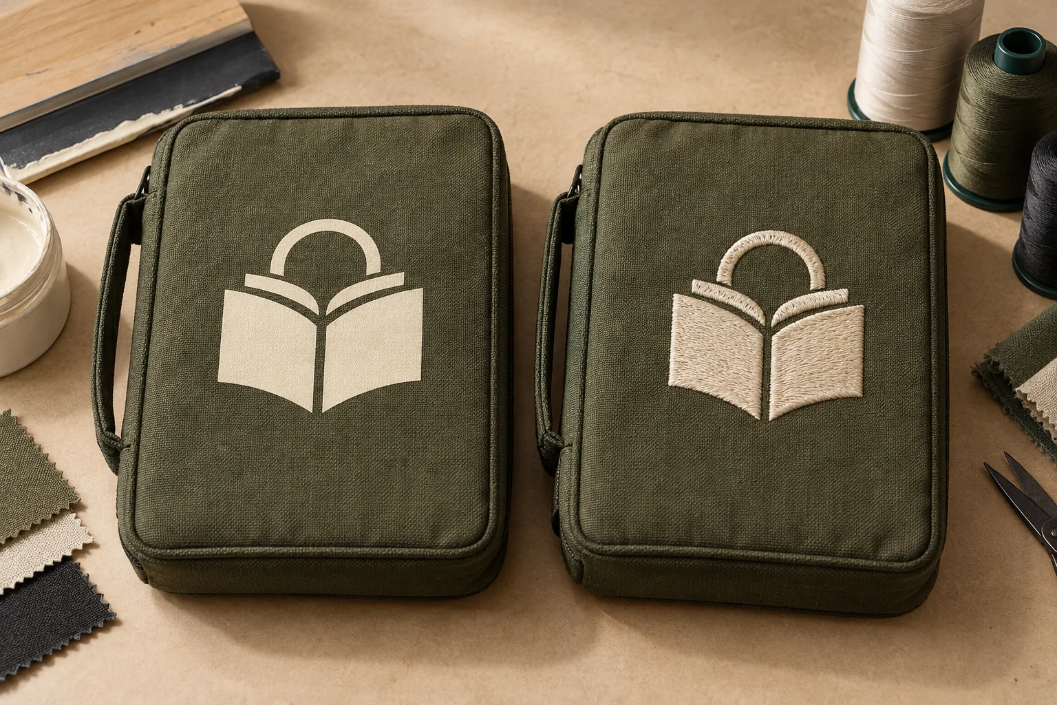 Custom Bible cover guide: Screen Printing vs Embroidery for Custom Bible Covers